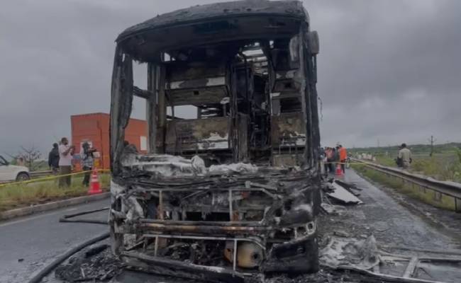 bus fire accident